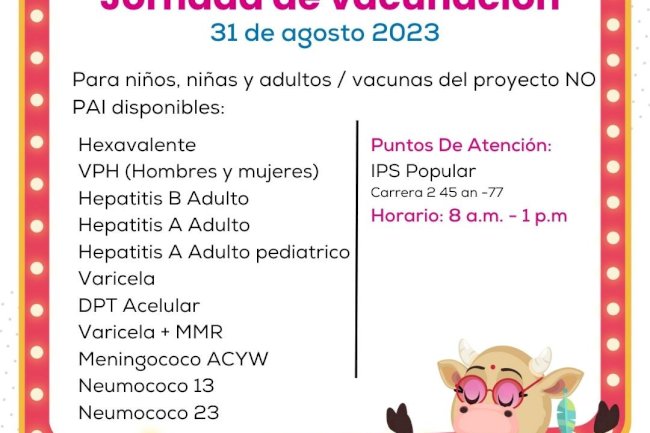 Jornada de vacunación Ips Popular