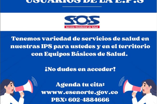 ¡Atención afiliados de S.O.S.!